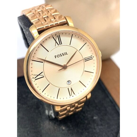 Fossil Womens Watch ES3435 Jacqueline Rose Gold Tone Stainless Steel Quartz 36mm main image 13